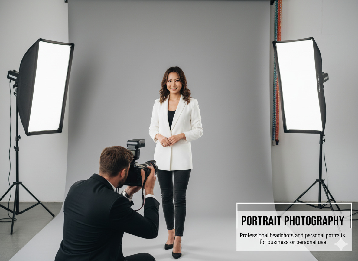 Portrait photography session